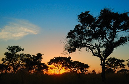 sunset in east africa