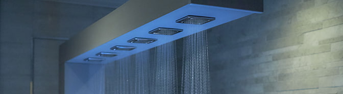relaxing_sub shower heads from ceiling